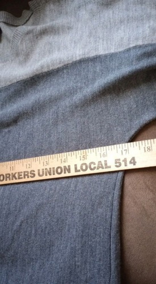 Talbots Merino Wool Dress Sz S Petite Grey Colorblock Sweater Dress Knee Length - Picture 8 of 9